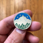 Blue Mountain Badge Pin Bright Future Heirloom