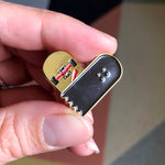 Broken Skateboard Heart Pin Bright Future Heirloom