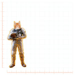 Cat-Astronaut 01 Decal Bright Future Heirloom