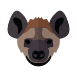 Flat Design Hyena Head Decal Bright Future Heirloom