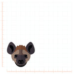 Flat Design Hyena Head Decal Bright Future Heirloom