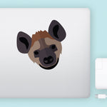 Flat Design Hyena Head Decal Bright Future Heirloom