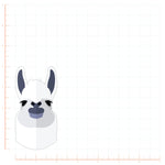 Flat Design Llama Head Decal Bright Future Heirloom