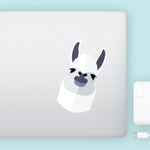 Flat Design Llama Head Decal Bright Future Heirloom