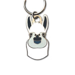 Flat Design Llama Keychain or Alpaca - Enamel Keychain Bright Future Heirloom