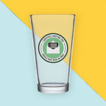 I Survived A Meeting In Green Pint Glass Bright Future Heirloom