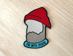 I'm With Zissou - Life Aquatic Wes Anderson Embroidered Sew On Patch Bright Future Heirloom