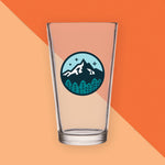 Mountain and Trees Pint Glass Pint Glass Bright Future Heirloom