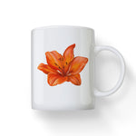 Watercolor Tiger Lily Flower Mug