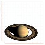 Planet Saturn Decal