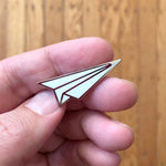 Paper Airplane Pin Bright Future Heirloom