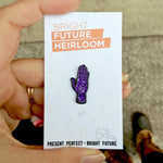 Purple Palmistry Hand Pin Bright Future Heirloom