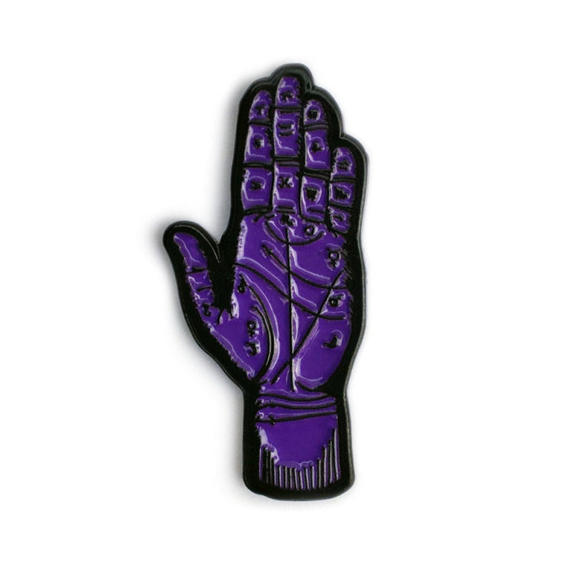 Purple Palmistry Hand Pin Bright Future Heirloom