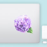 Purple Watercolor Hydrangea Flower Decal Bright Future Heirloom