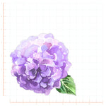 Purple Watercolor Hydrangea Flower Decal Bright Future Heirloom