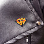 Tattoo Diamond in Orange Pin Bright Future Heirloom
