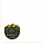 The Best View Comes After The Hardest Climb Decal Bright Future Heirloom