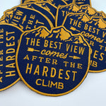 The Best View Embroidered Iron On Patch Bright Future Heirloom