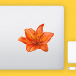 Watercolor Tiger Lily Flower Decal Bright Future Heirloom