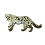 Neon Cheetah Polished Brass Pin
