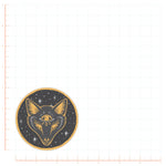 Boho Wolf Badge Decal Bright Future Heirloom