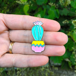 Cute Cactus Pin Bright Future Heirloom