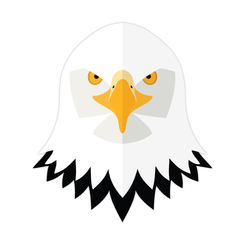 Flat Design Eagle Head Decal Bright Future Heirloom
