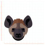 Flat Design Hyena Head Decal Bright Future Heirloom