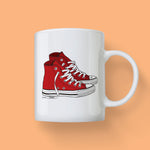 Red Chucks High Top Sneakers Mug