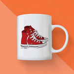 Red Chucks High Top Sneakers Mug