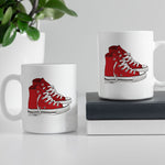 Red Chucks High Top Sneakers Mug