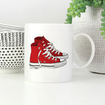 Red Chucks High Top Sneakers Mug