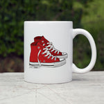 Red Chucks High Top Sneakers Mug