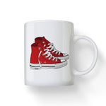 Red Chucks High Top Sneakers Mug