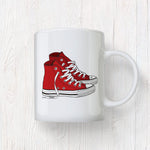 Red Chucks High Top Sneakers Mug