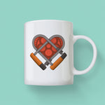 U-Lock Bike Lock Heart Mug