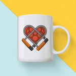 U-Lock Bike Lock Heart Mug