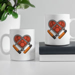 U-Lock Bike Lock Heart Mug