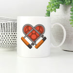 U-Lock Bike Lock Heart Mug