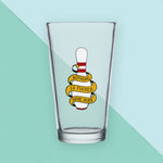 Nothing Is Fucked Here - Big Lebowski Pint Glass Bright Future Heirloom