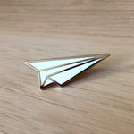 Paper Airplane Pin Bright Future Heirloom