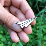 Paper Airplane Pin Bright Future Heirloom