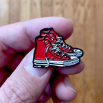 Red Chucks Pin Bright Future Heirloom