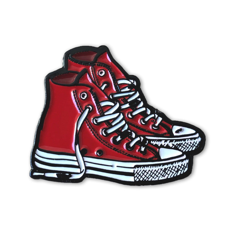 Red Chucks Pin Bright Future Heirloom