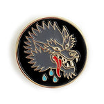 Tattoo Style Wolf Pin Bright Future Heirloom