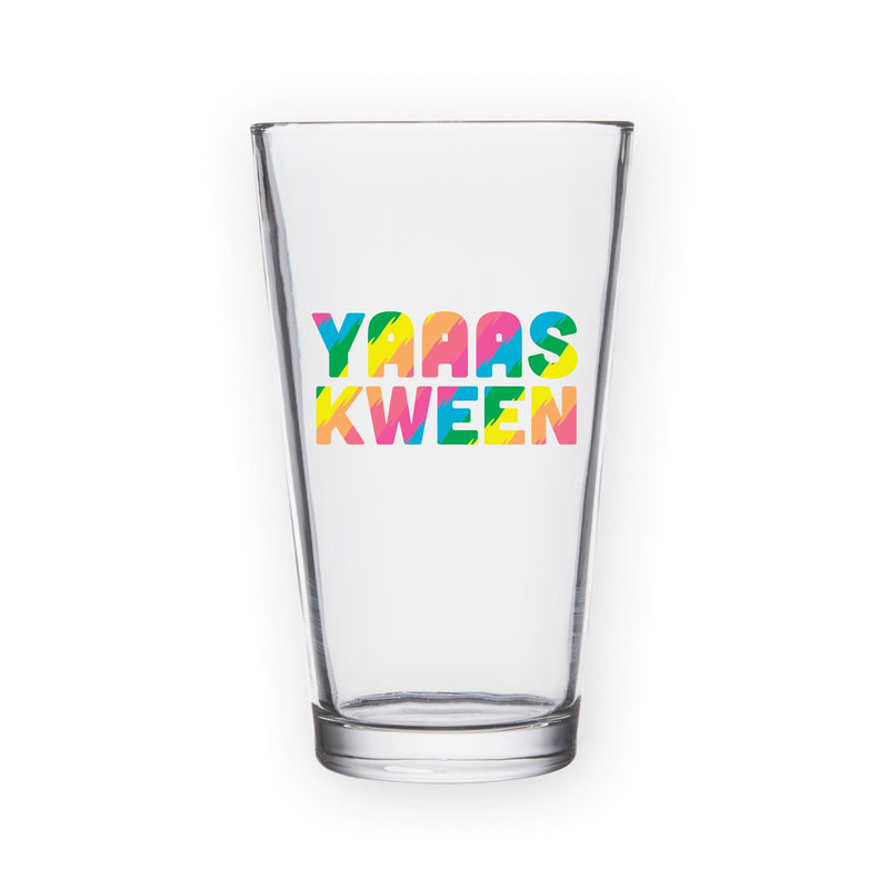 Yaaas Kween Broad City Pint Glass Bright Future Heirloom